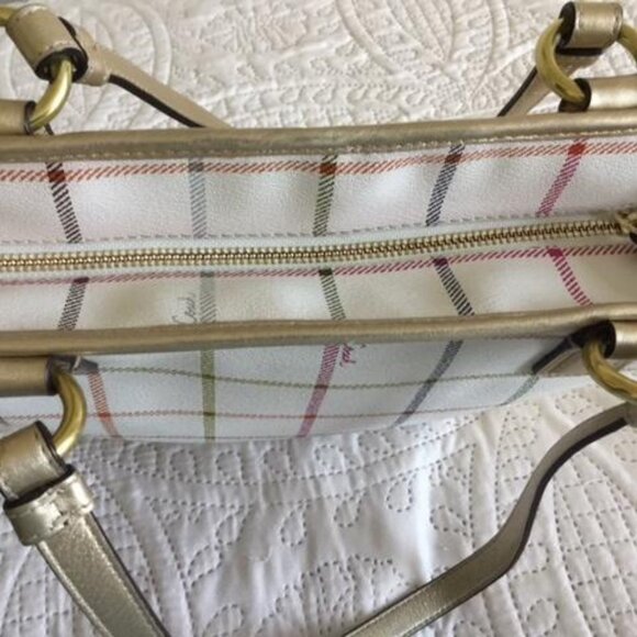 Coach Heritage Tattersall Signature Leather Shoulder Bag Purse, Wristlet & Dusty - Picture 14 of 16